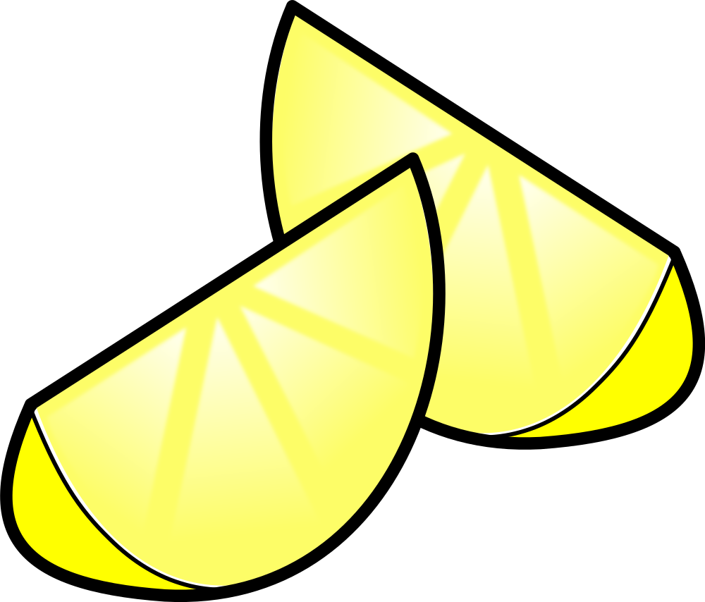OnlineLabels Clip Art - Sliced Lemons